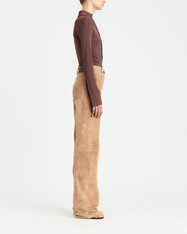 Junia Trouser in Suede