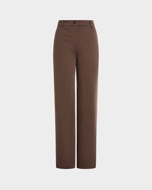 Junia Trouser In Cotton Sateen