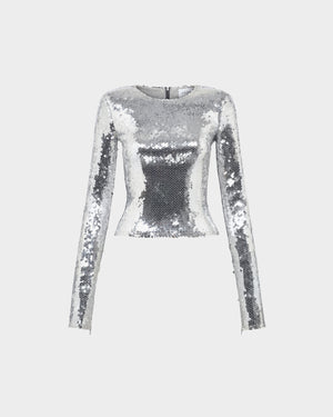 Loida Top in Sequin