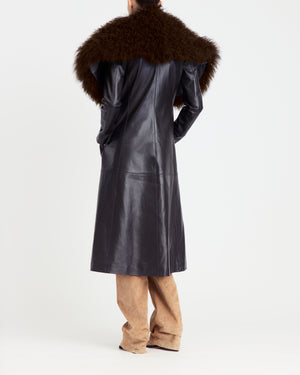 Luisa Coat in Leather