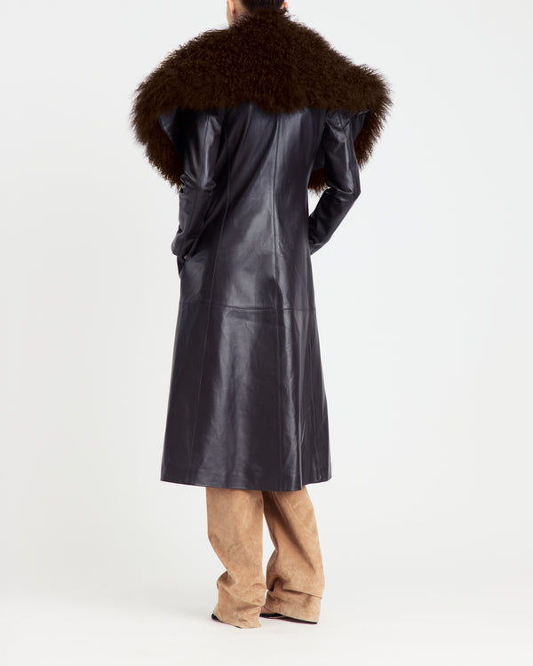 Luisa Coat in Leather