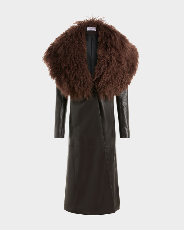 Luisa Coat in Leather