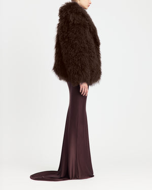Maryam Jacket in Mongolian Shearling