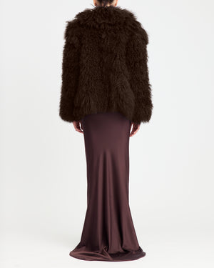 Maryam Jacket in Mongolian Shearling