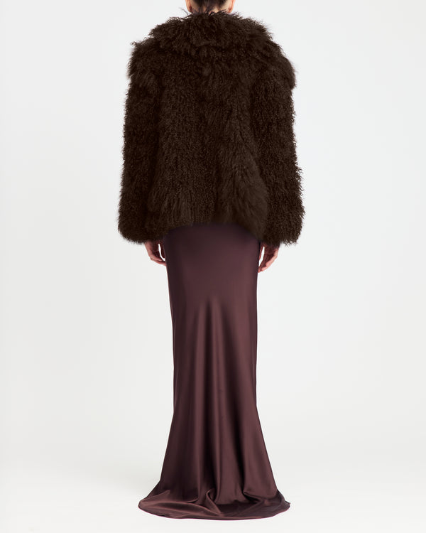 Maryam Jacket in Mongolian Shearling