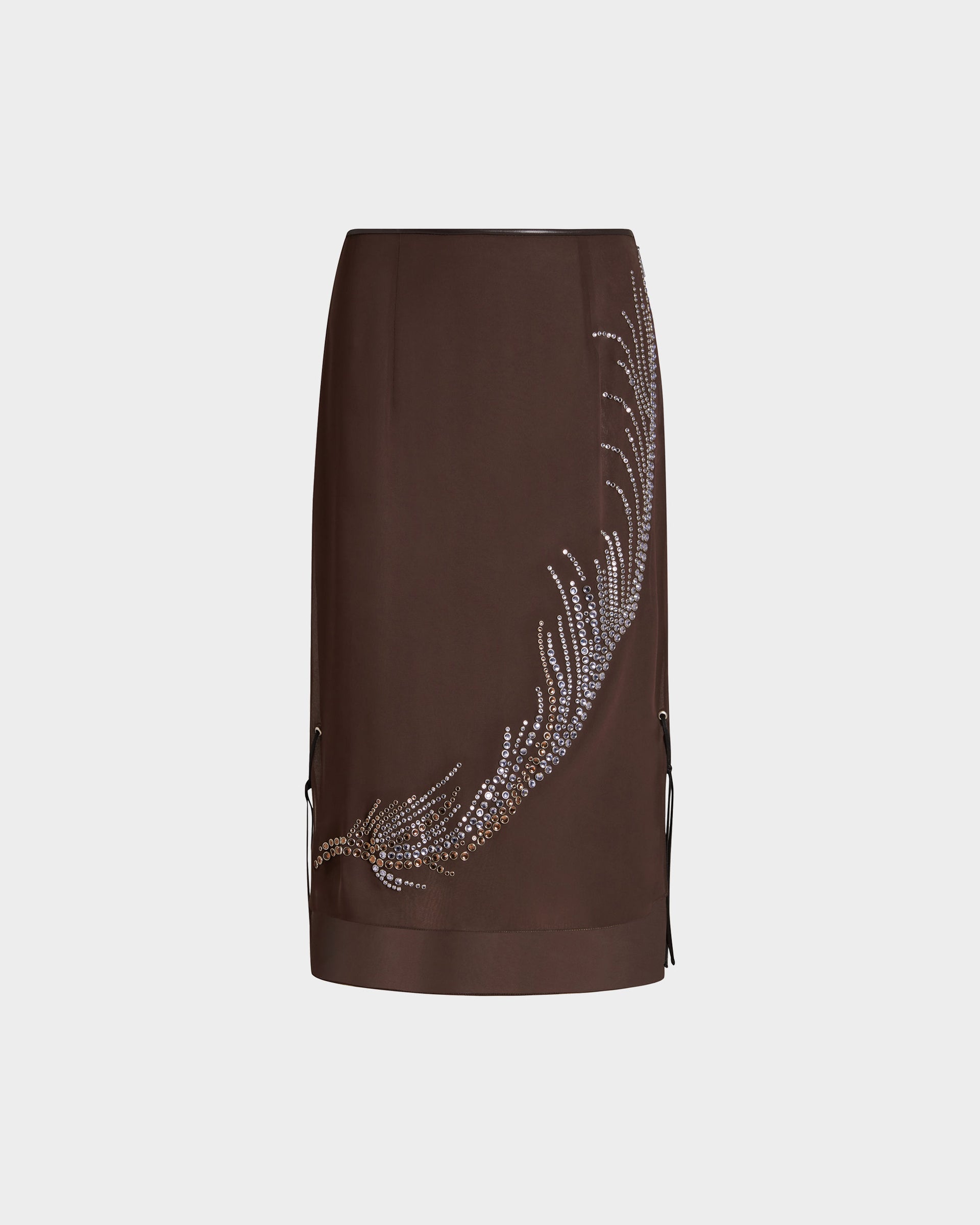 Merrow Midi Skirt in Chiffon