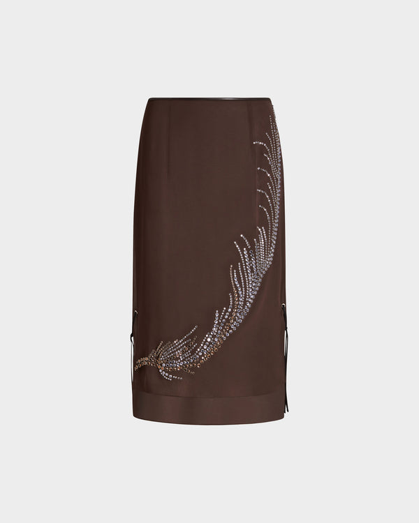 Merrow Midi Skirt in Chiffon