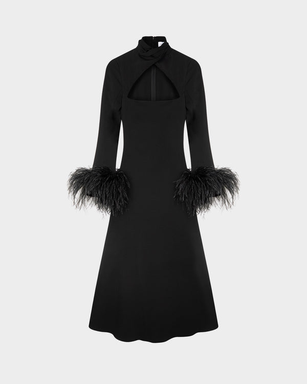 Odessa Midi Dress in Crepe