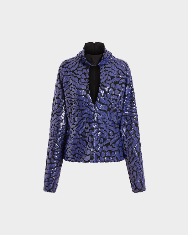 Olamo Top in Lace Sequin