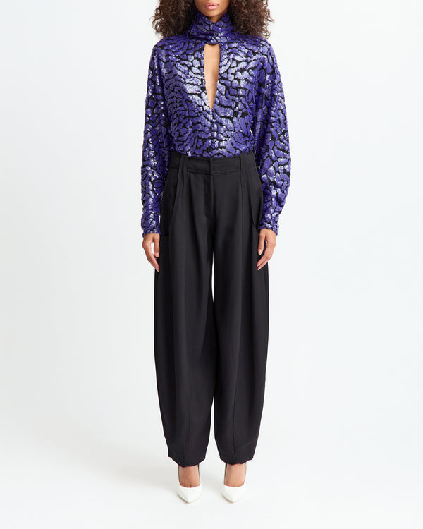 Olamo Top in Lace Sequin
