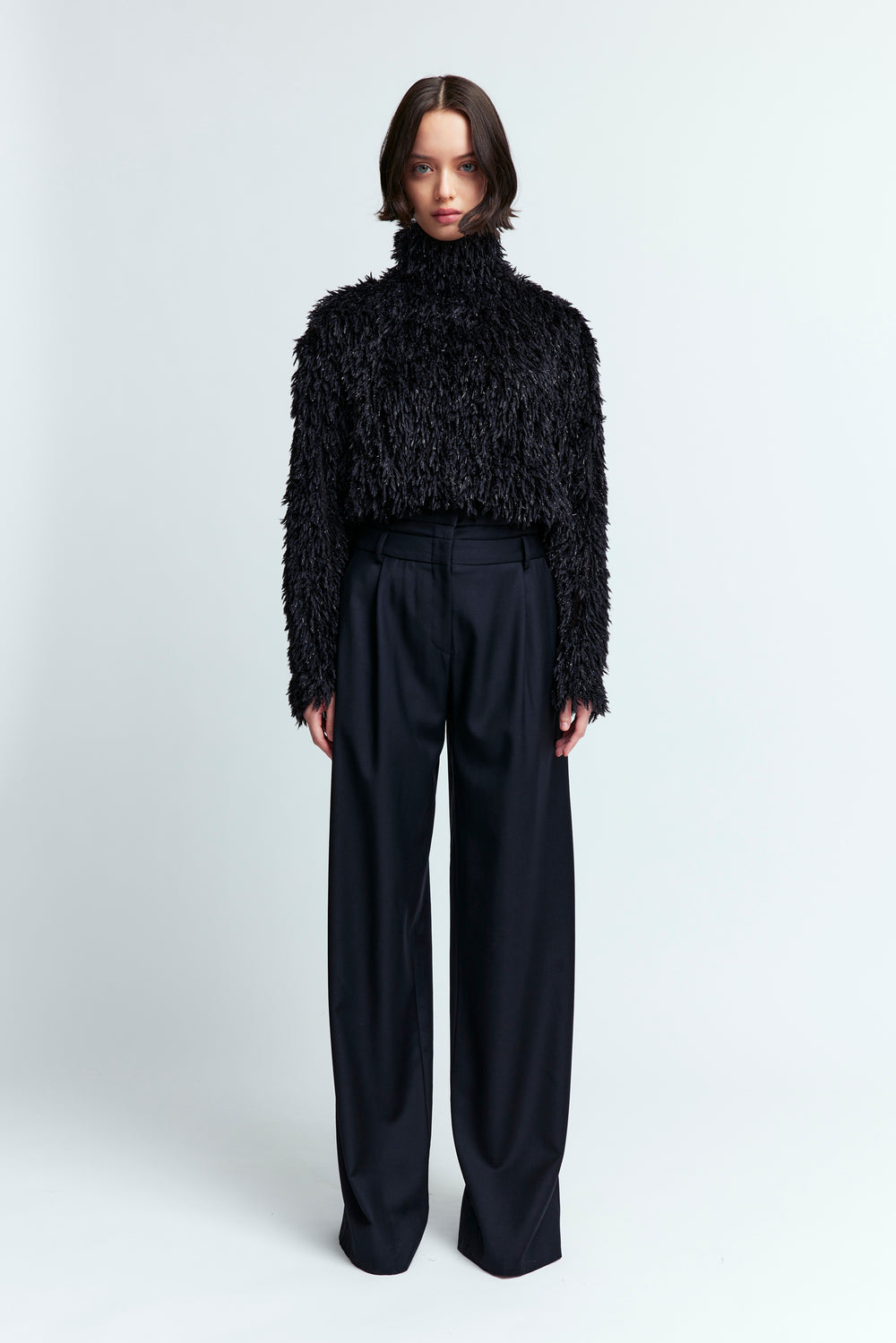 Olall Top in Textured Tassel