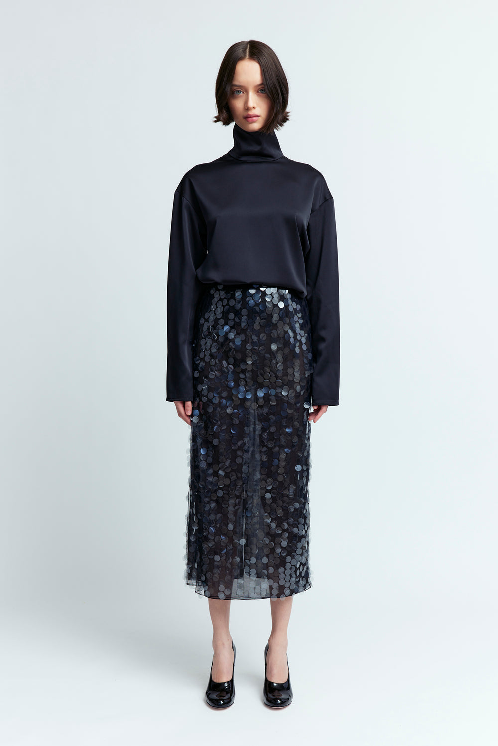 Olall Top in Crepe
