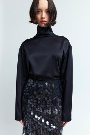 Olall Top in Crepe