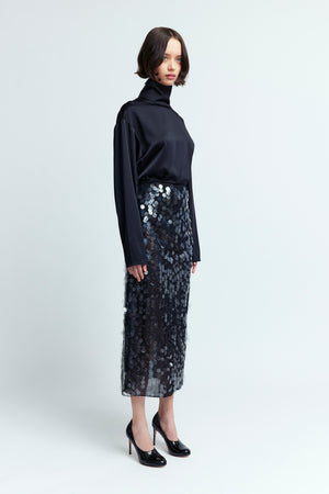 Olall Top in Crepe