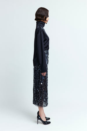 Olall Top in Crepe