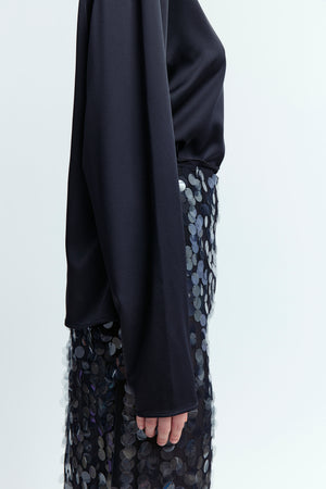 Olall Top in Crepe
