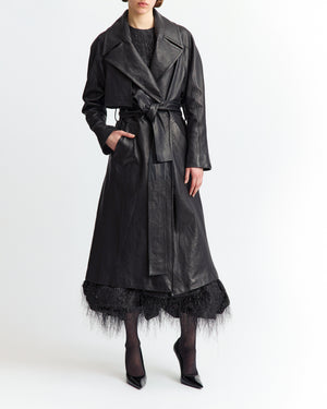 Palmi Coat in Leather