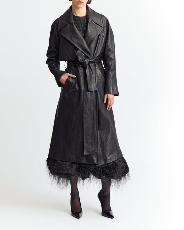 Palmi Coat in Leather
