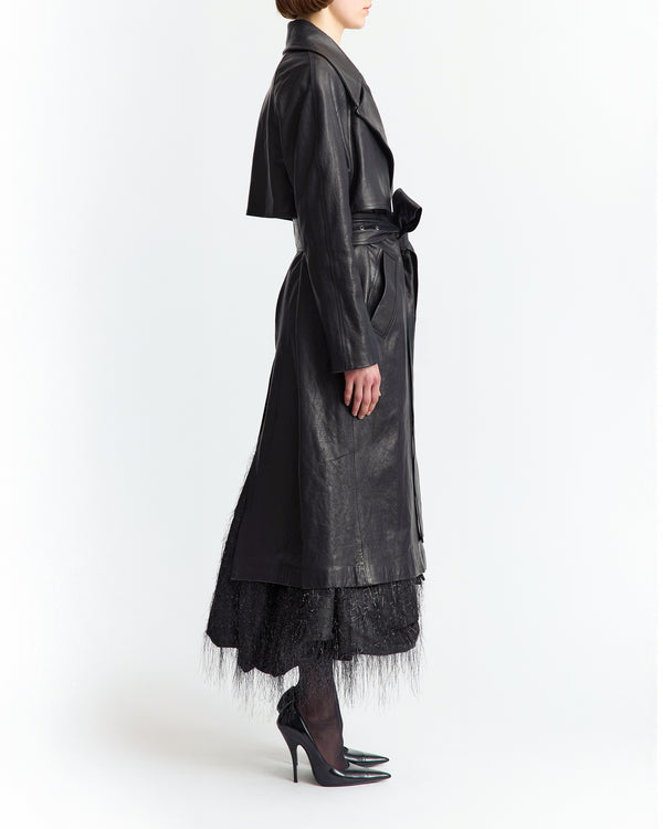 Palmi Coat in Leather