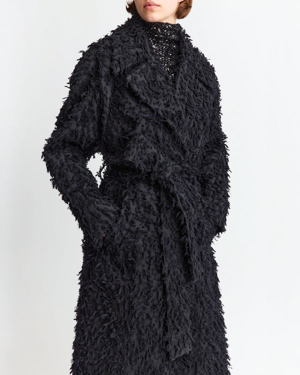 Palmi Coat in Textured Cotton