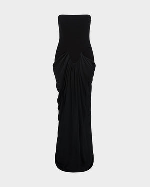 Res Gown in Satin Back Crepe