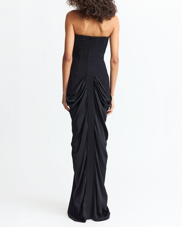 Res Gown in Satin Back Crepe
