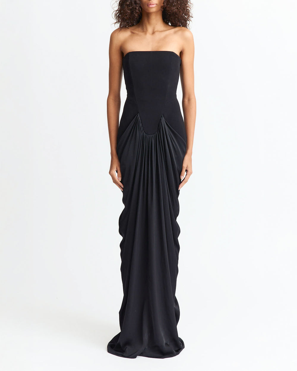 Res Gown in Satin Back Crepe