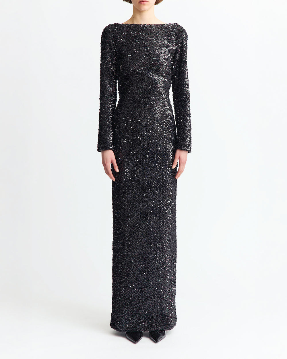 Reta Gown in Textured Sequin