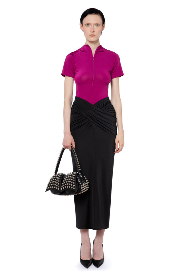 Berretta Maxi Skirt In Black Jersey