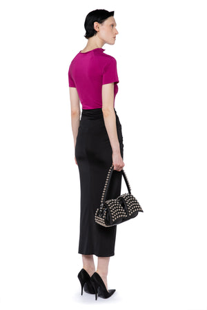Berretta Maxi Skirt In Black Jersey