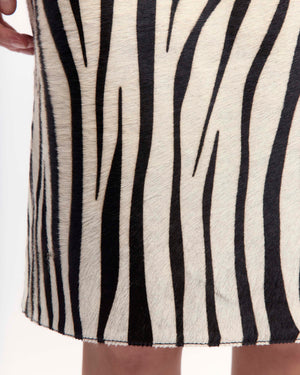 Delta Midi Skirt in Ponyskin