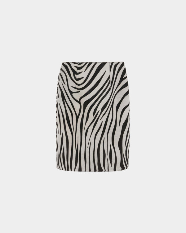 Delta Midi Skirt in Ponyskin