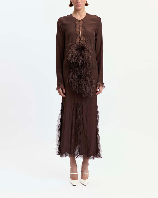 Simi Midi Skirt in Satin