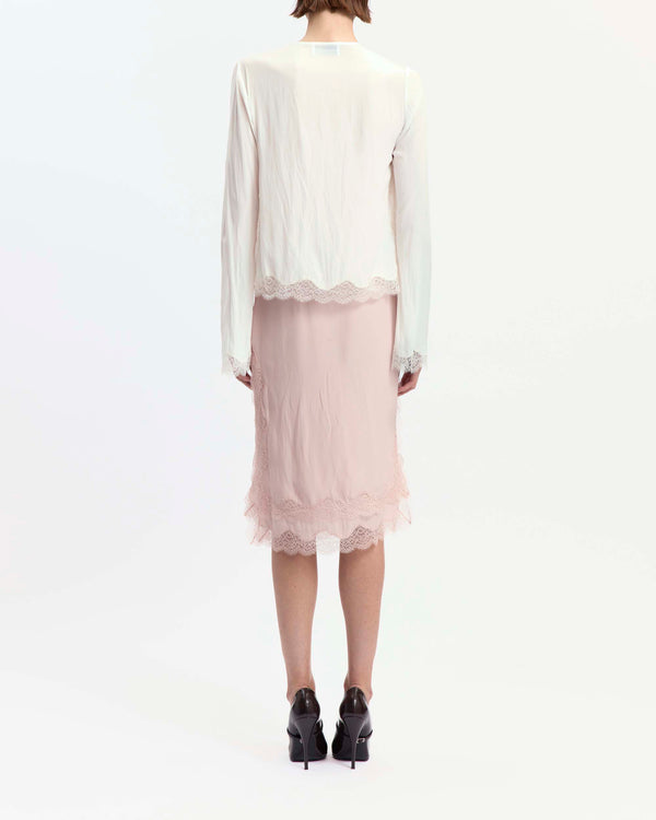 Liri Midi Skirt in Satin