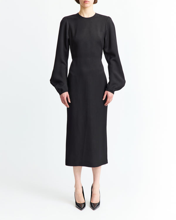 Saverico Midi Dress in Twill