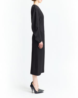 Saverico Midi Dress in Twill