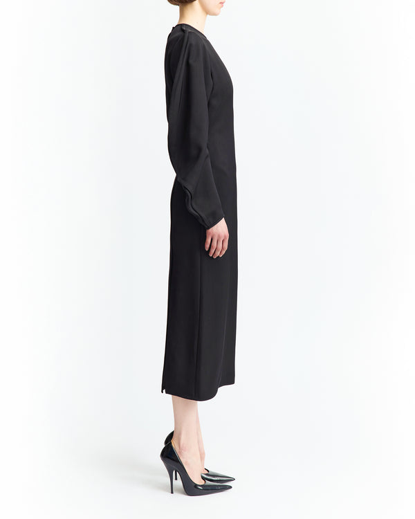 Saverico Midi Dress in Twill