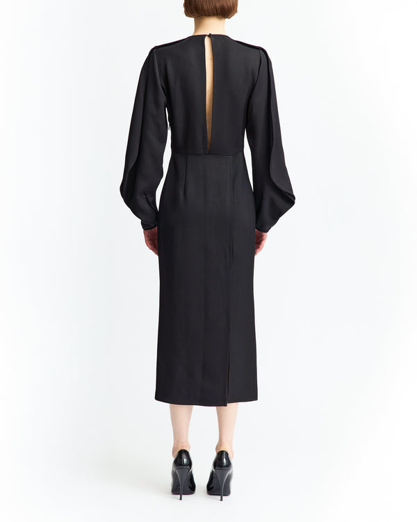Saverico Midi Dress in Twill