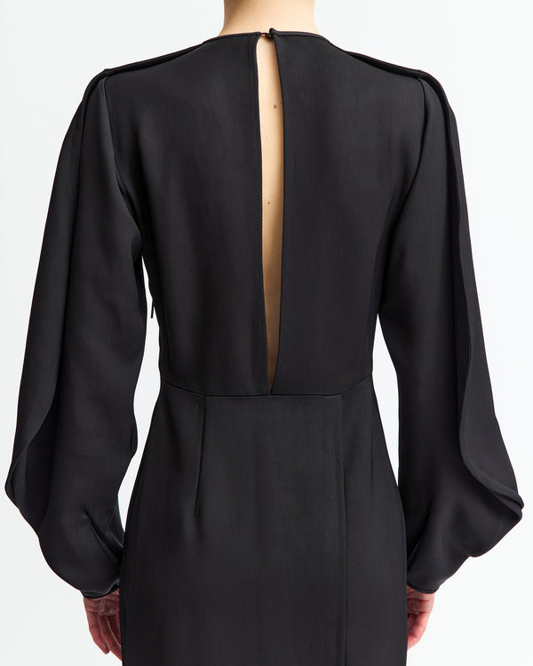 Saverico Midi Dress in Twill