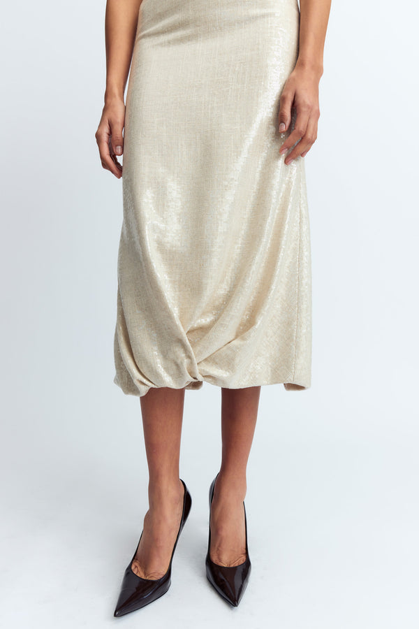 Sidd Midi Dress in Linen