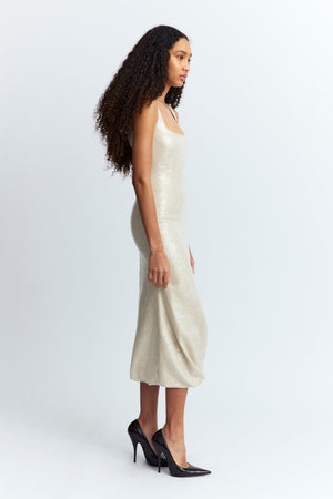 Sidd Midi Dress in Linen