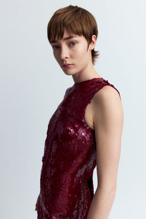 Simm Gown In Sequin