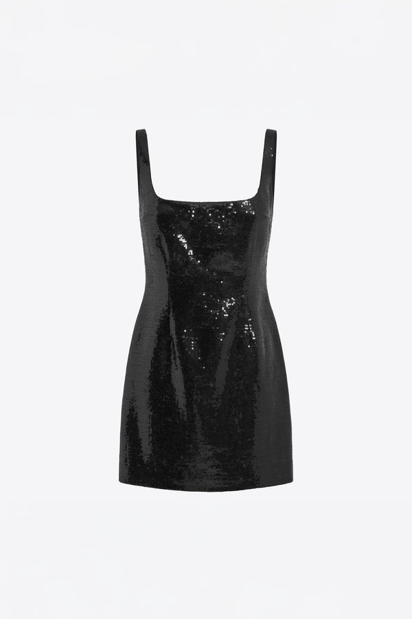 Sior Dress in Linen Sequin