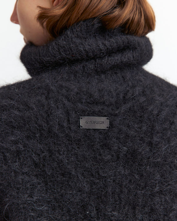 Roll Neck Sephia Jumper in Knit