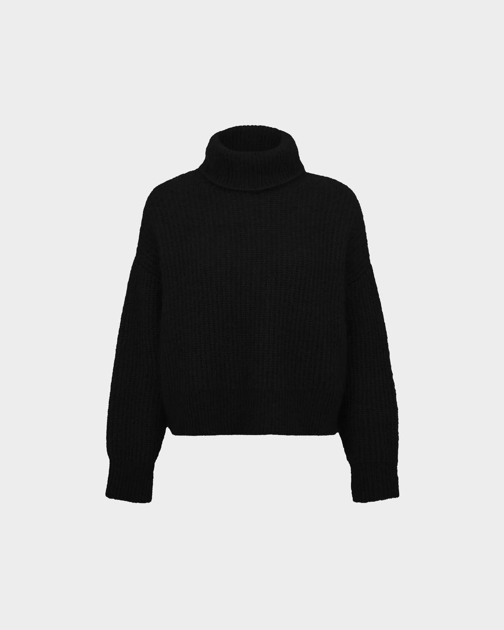 Roll Neck Sephia Jumper in Knit