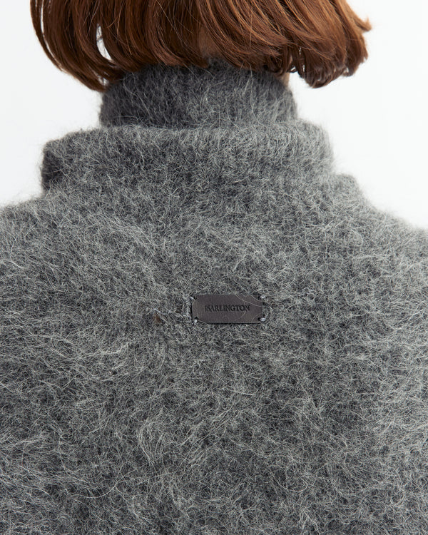 Roll Neck Sephia Jumper in Knit