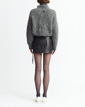 Roll Neck Sephia Jumper in Knit