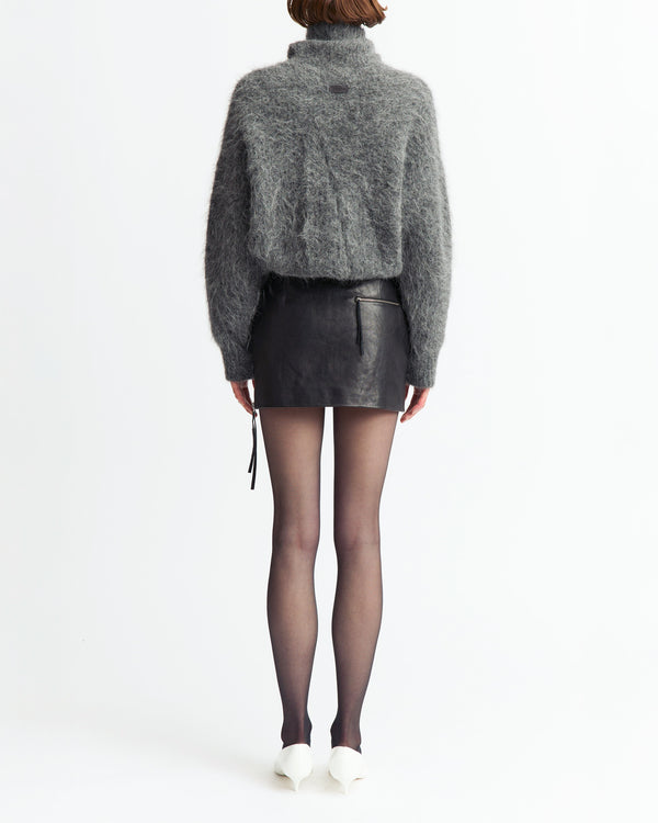 Roll Neck Sephia Jumper in Knit