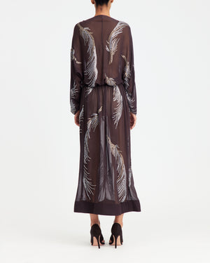 Silas Midi Dress in Georgette