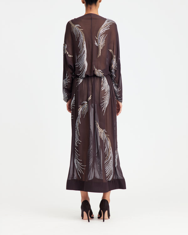 Silas Midi Dress in Georgette